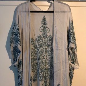 Long kimono! Cute print!